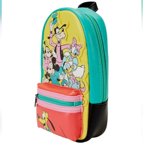 Loungefly Disney100 Mickey And Friends Mini Backpack Pencil Case - Picture 2 of 7